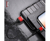 USAMS Kabel pleciony U5 2A lightning czerwony 1,2m - 1569083 - zdjęcie 2